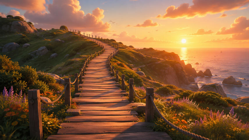 A very long outdoor country-like path.